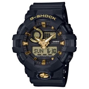 Casio G-Shock Classic Black and Gold Watch GA710B